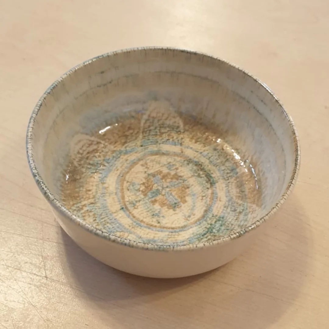 6'lı Etnik Esintili Mozaik Desenli Porselen Kase