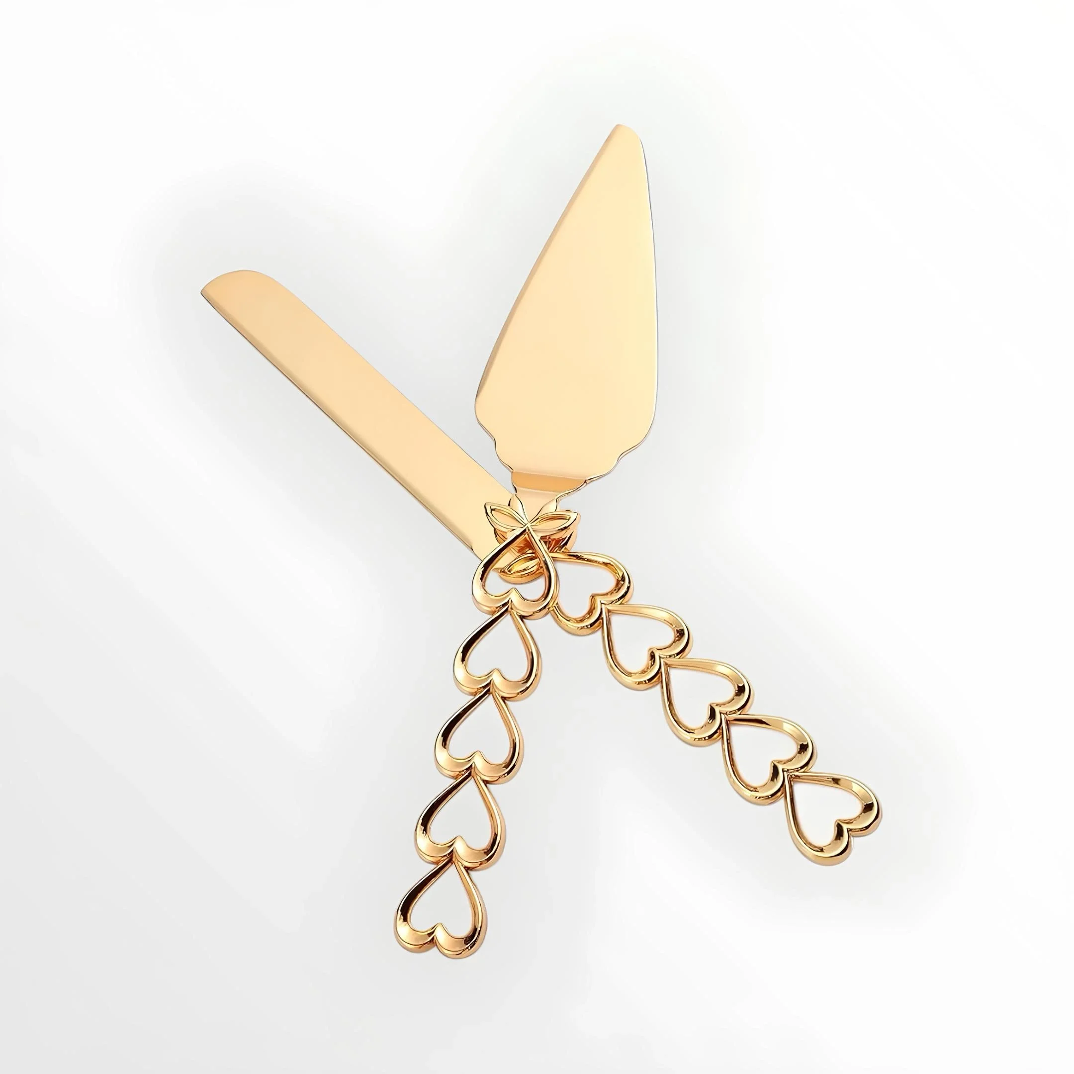 2'li Lüx Pasta Bıçak ve Spatula Seti