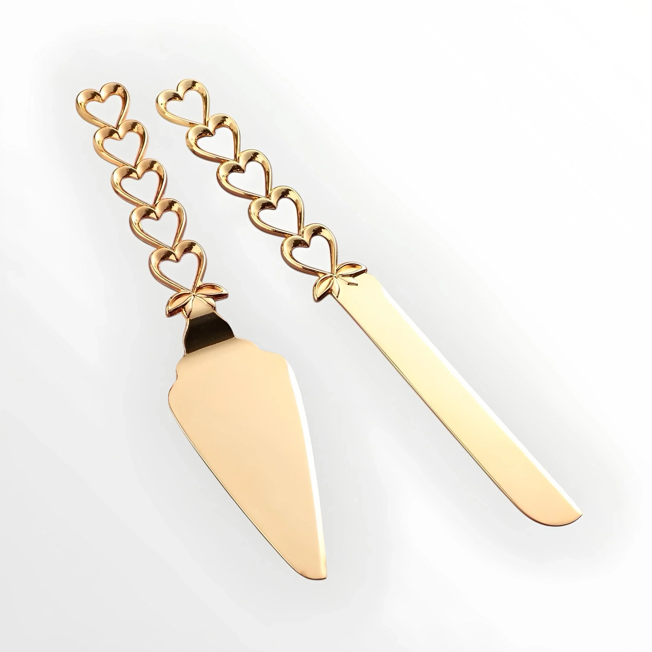 2'li Lüx Pasta Bıçak ve Spatula Seti