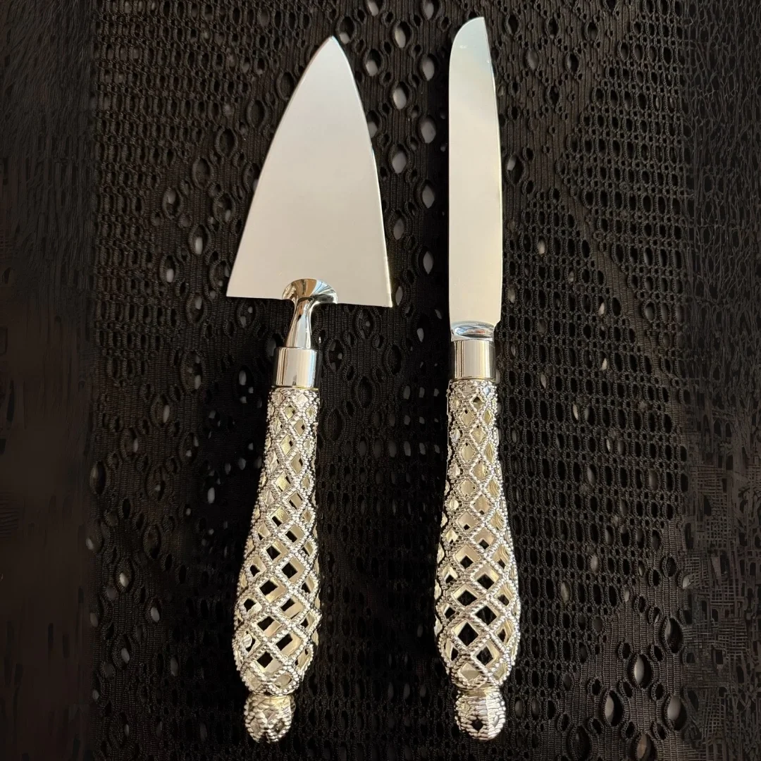 2'li Pasta Servis Seti – Altın & Gümüş Renk Seçenekli