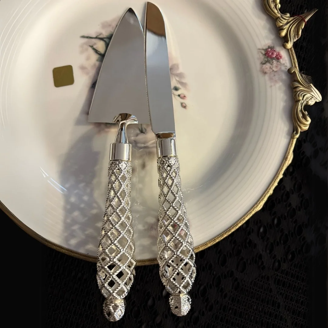 2'li Pasta Servis Seti – Altın & Gümüş Renk Seçenekli