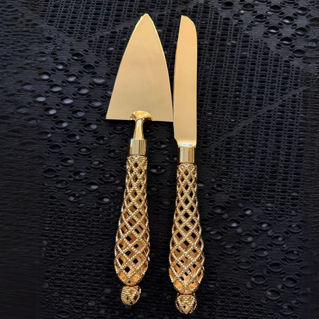 2'li Pasta Servis Seti – Altın & Gümüş Renk Seçenekli